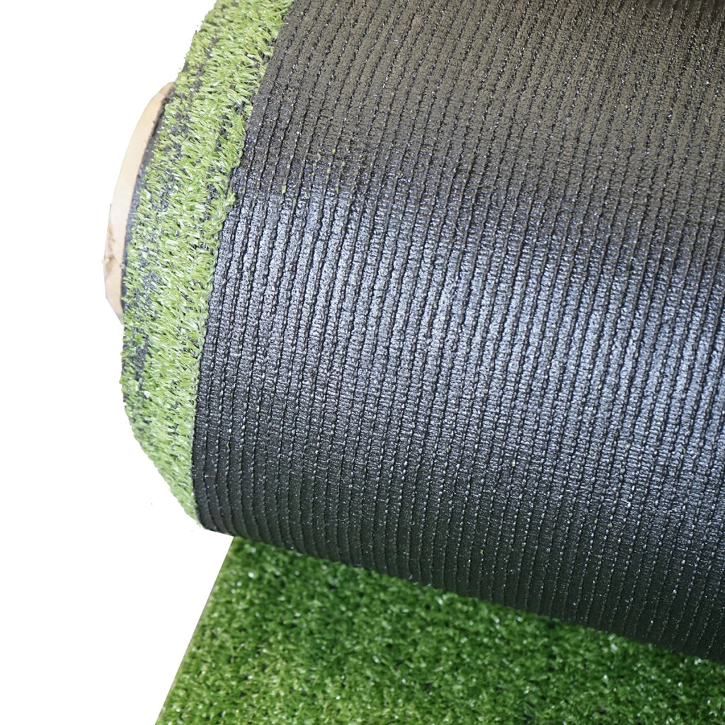 Tappeto di erba artificiale verde 1x30 m, filo 7 mm, 1 strato PP e rete PU