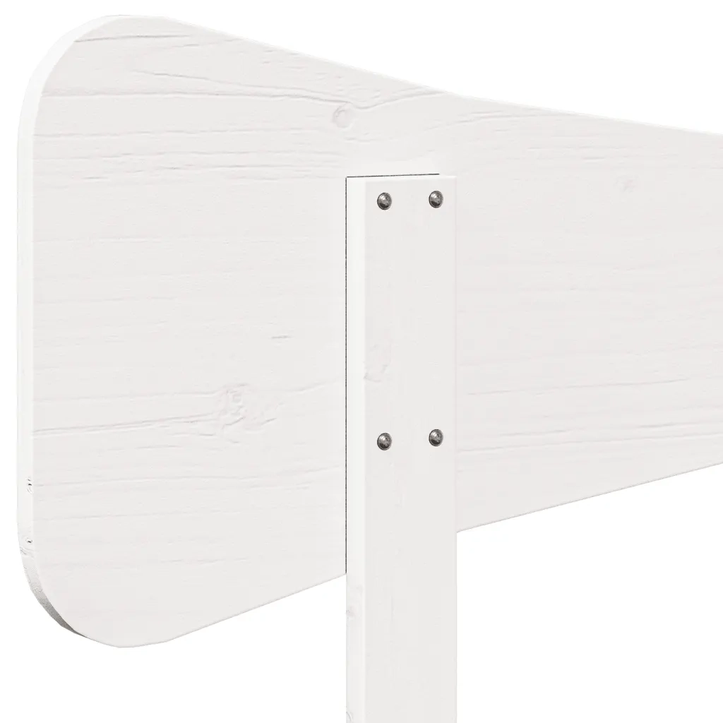 Testiera-Testata-Testiera Decorativa Bianca 100 cm in Legno Massello di Pino