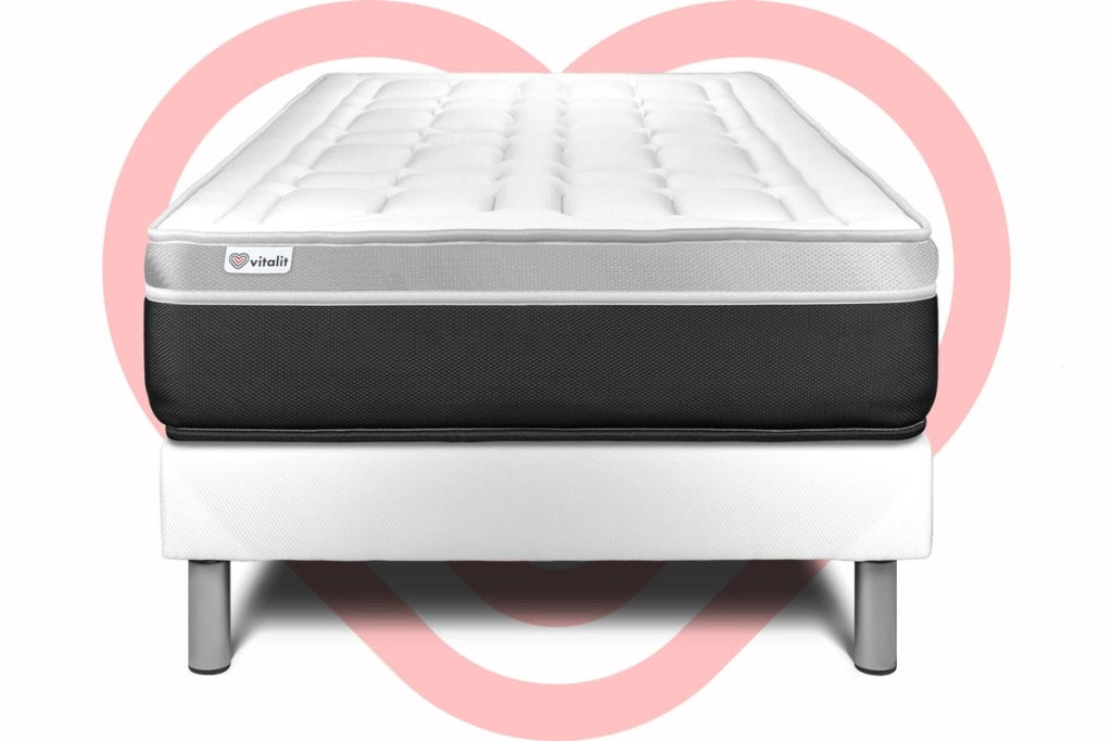 Letto con materasso VITAL SOFT 120 x 200 cm Rete kit Bianco