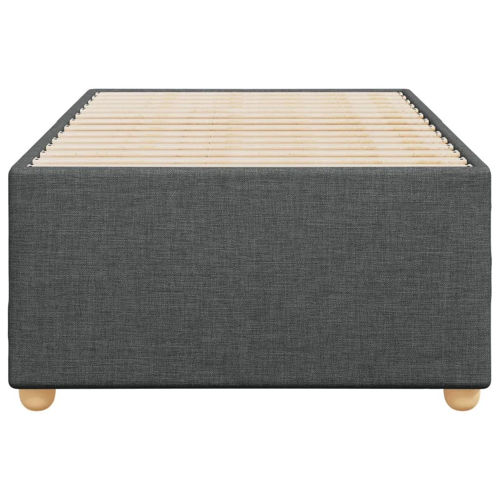 Struttura letto senza Materasso singolo Grigio Scuro in Tessuto 3284782