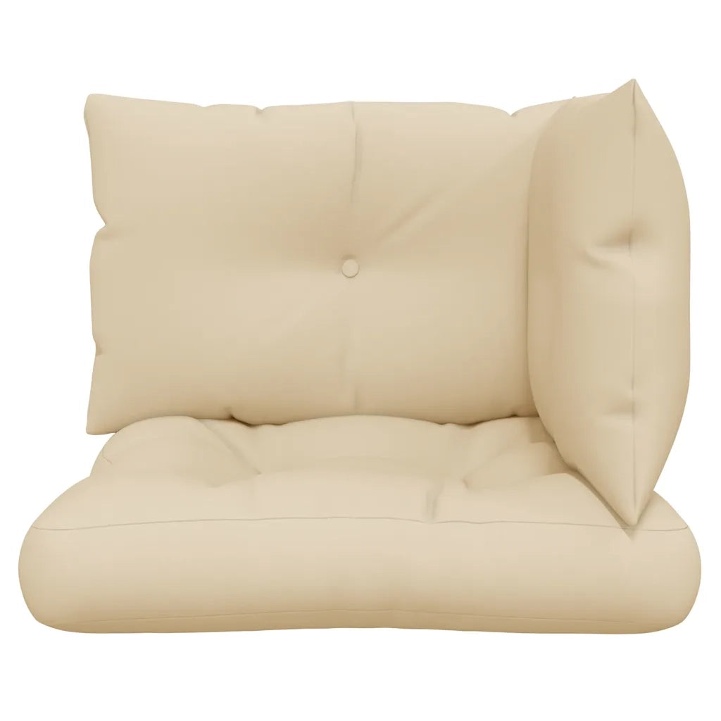 vidaXL Cuscini per Pallet 3 pz Beige in Tessuto
