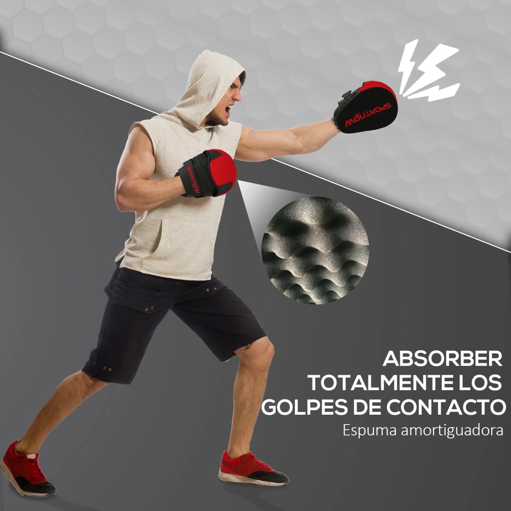 Guantoni da Boxe Curvi per Allenamento ¨C zephmum ¨C Rosso