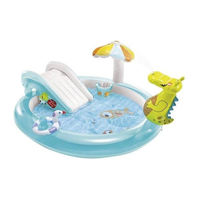 Intex 57165 Play Center Piscina Alligatore con Spruzzo 201x170x84cm
