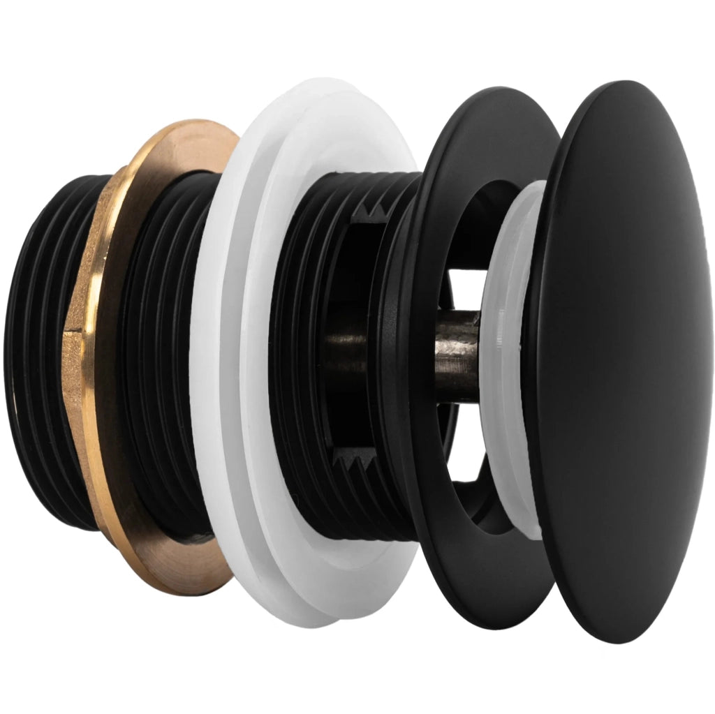 Tappo Vasca Senza Troppo Pieno Click-clack Rea Black 6cm