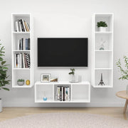 Set Mobile TV 3 pz Bianco in Truciolato 3079754
