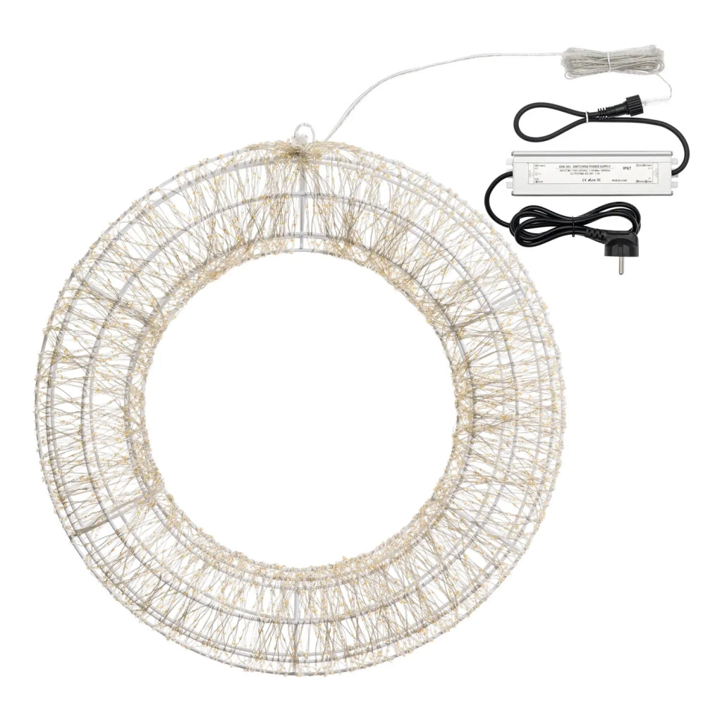 Corona 3D 55 cm 3000 MicroLED HDM B Caldo Bianco FlashLED IP44