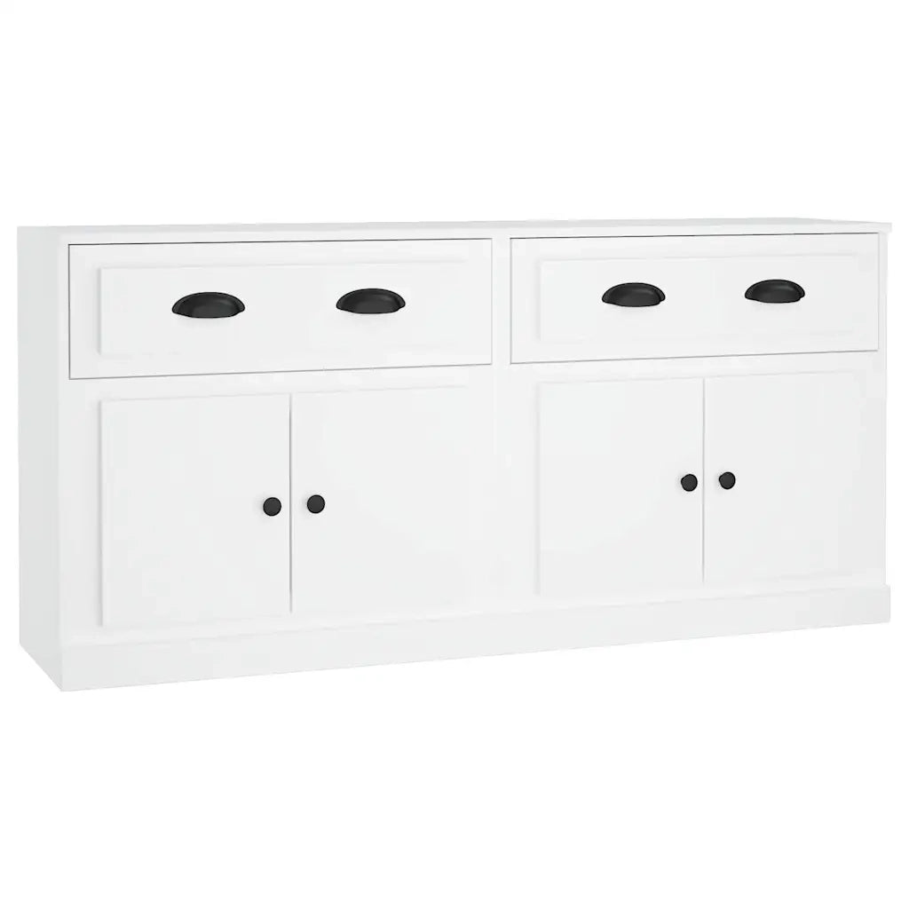 Credenze 2 pz Bianche in Legno Multistratocod mxl 77544