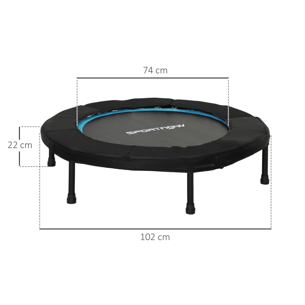 Tappeto Elastico Fitness Pieghevole ¨C Zephmum ¨C Blu ?102 cm Acciaio