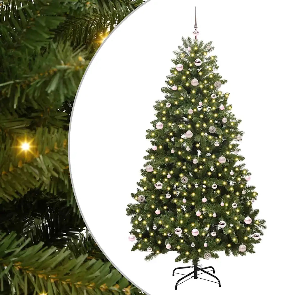 Albero di Natale | Decorazioni natalizie artificiale Verde 240 cm PVC e Metallo
