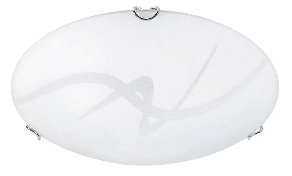 Plafoniera LED tonda vetro bianca 25cm 12W Rabalux