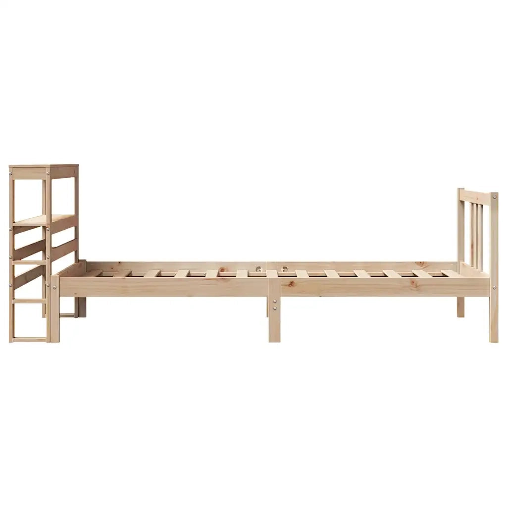 Giroletto con Testiera 75x190 cm in Legno Massello di Pino 3305953