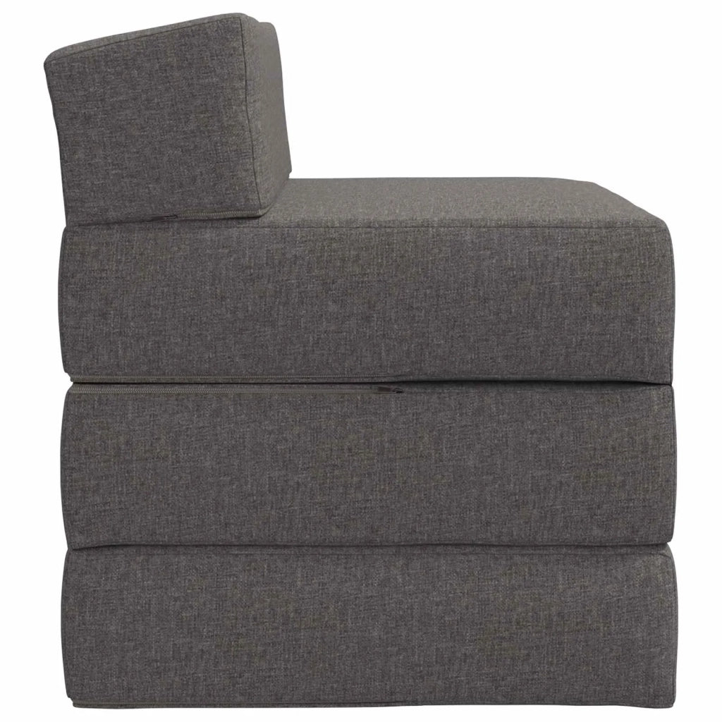 Divano Letto Pieghevole Grigio Chiaro 70 x 60 x 63 cm Tessuto 900000