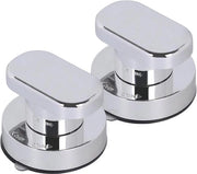 2 pezzi - Maniglione con morsetto - Maniglia con Morsetto - 62*50mm - pulsanti a tastiera - senza fori - Solo per Superfici Liscie - per doccia e wc