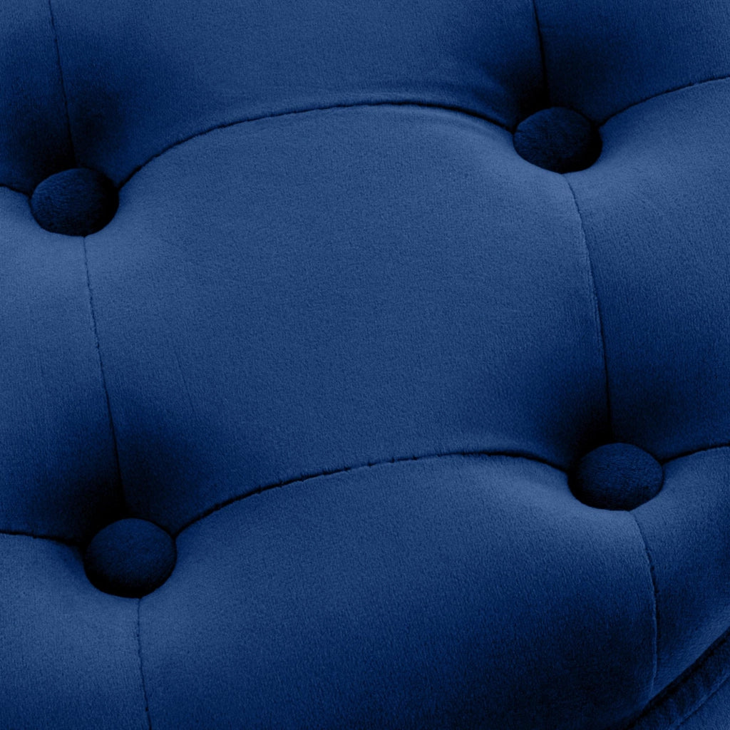 Pouf Contenitore Pantin In Velluto blu