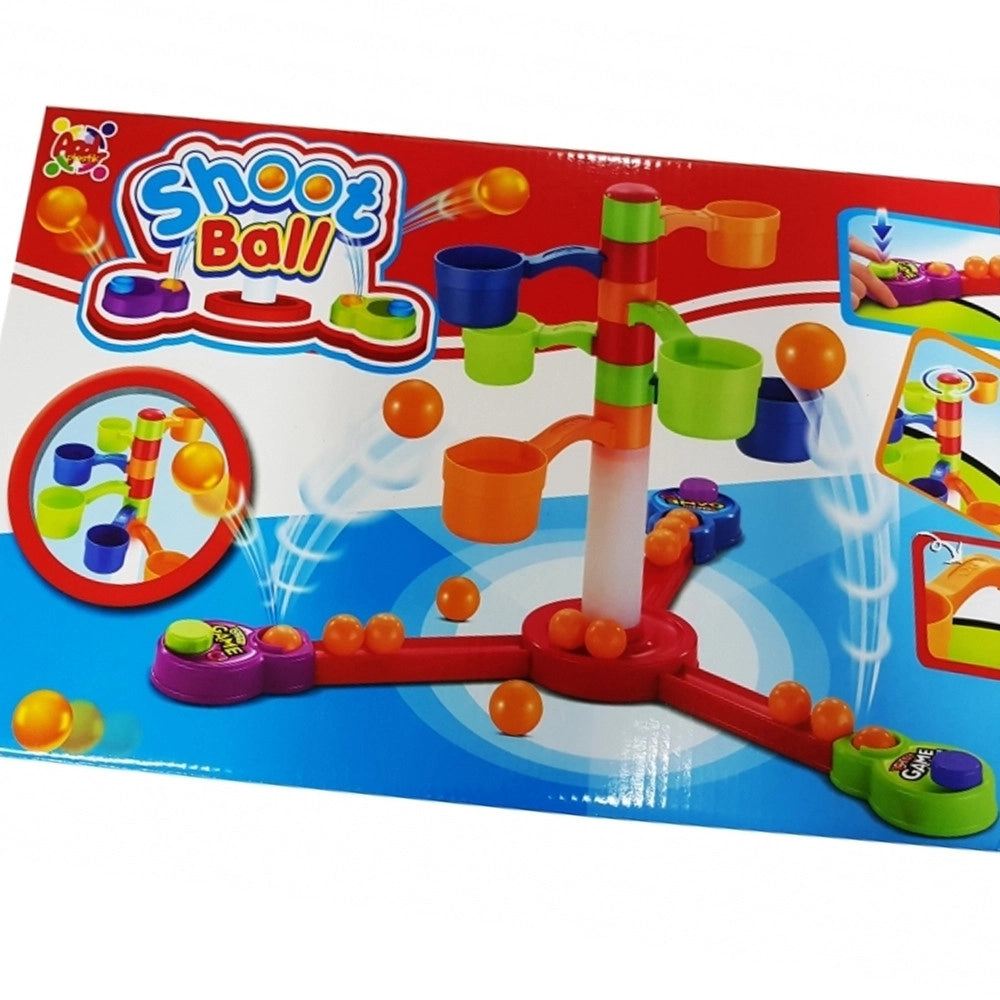 Trade Shop - Set Shoot Ball Shooter Lancia 12 Palline Gioco Mira Precisione Abilita' Sportivo -