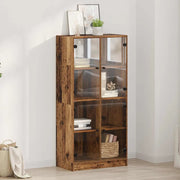 Credenza-Buffet-Armadio da cucina Legno vecchio 68 x 37 x 142 cm Legno multistrato