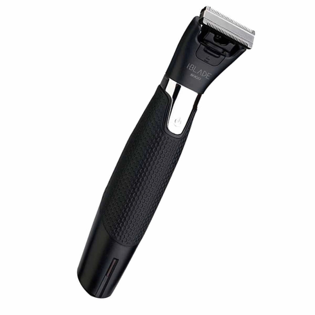 Rasoio elettrico ricaricabile uomo, lame acciaio inox doppia faccia, regolacapelli 0.5-10mm, waterproof IPX5 - SOGO