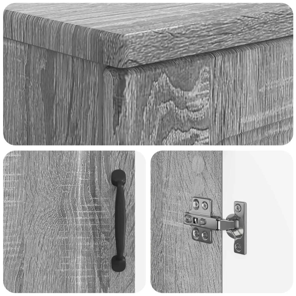 Armadio per Lavabo da Bagno UTRECHT Sonoma grigio 897671