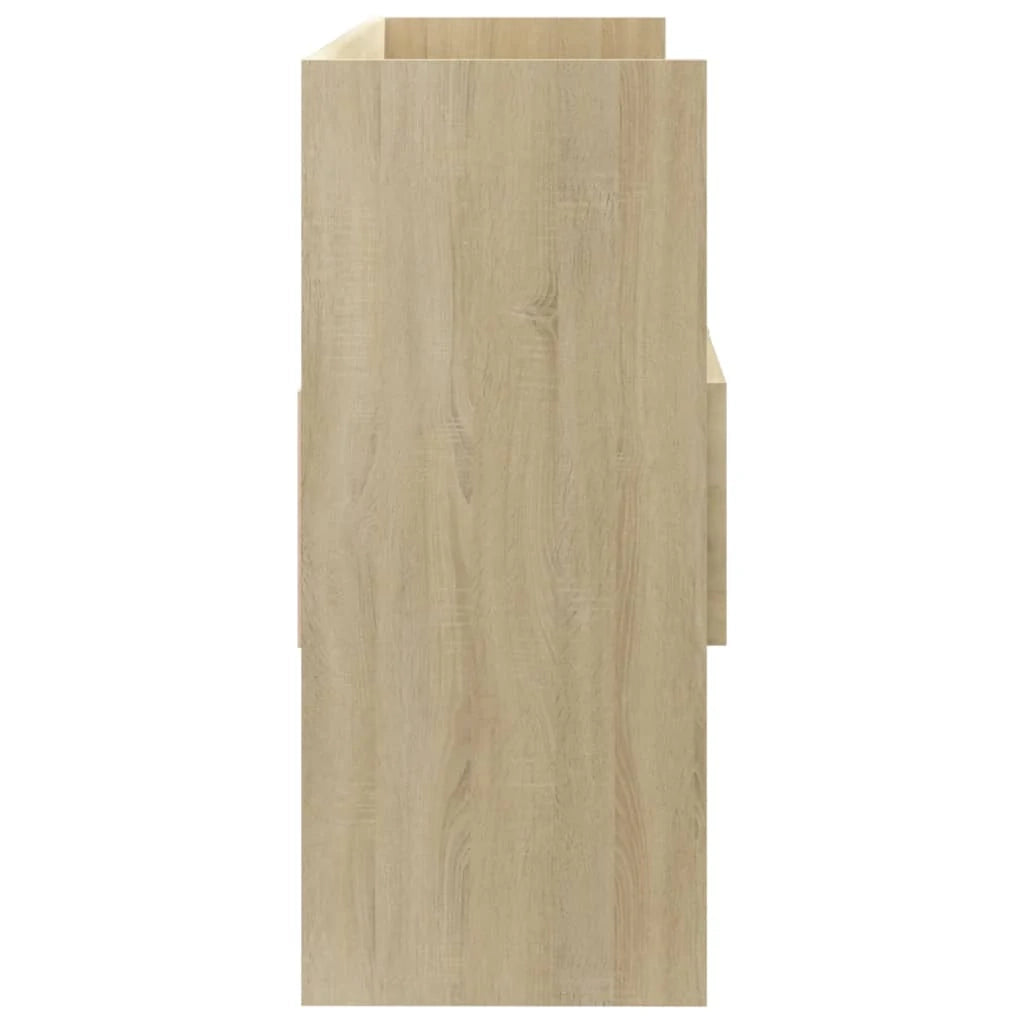 Buffet credenza cassettiera armadio mobile contenitore organizer cucina soggiorno rovere Sonoma 105 x 30 x 70 cm legno ingegnerizzato marrone 02_0031489