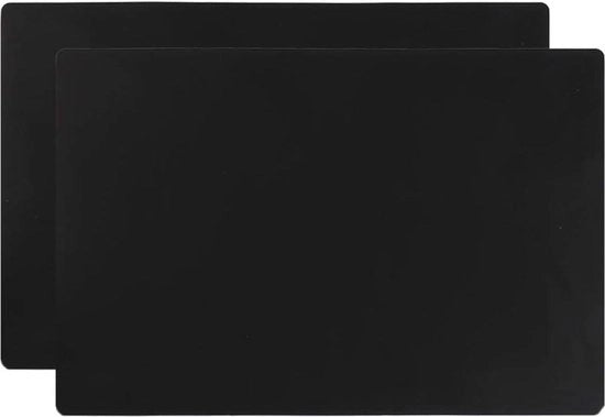 Mat antiaderente per tavolo da pranzo - 2 pezzi - nero