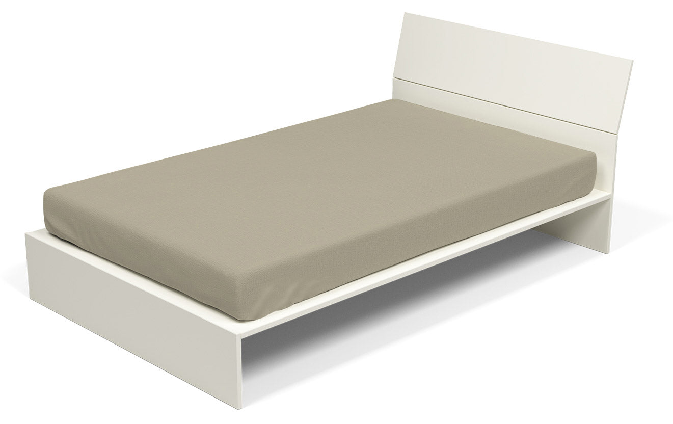 Lenzuolo Sotto con Angoli ed Elastico Tinta Unita Tortora 1 Piazza e Mezzo