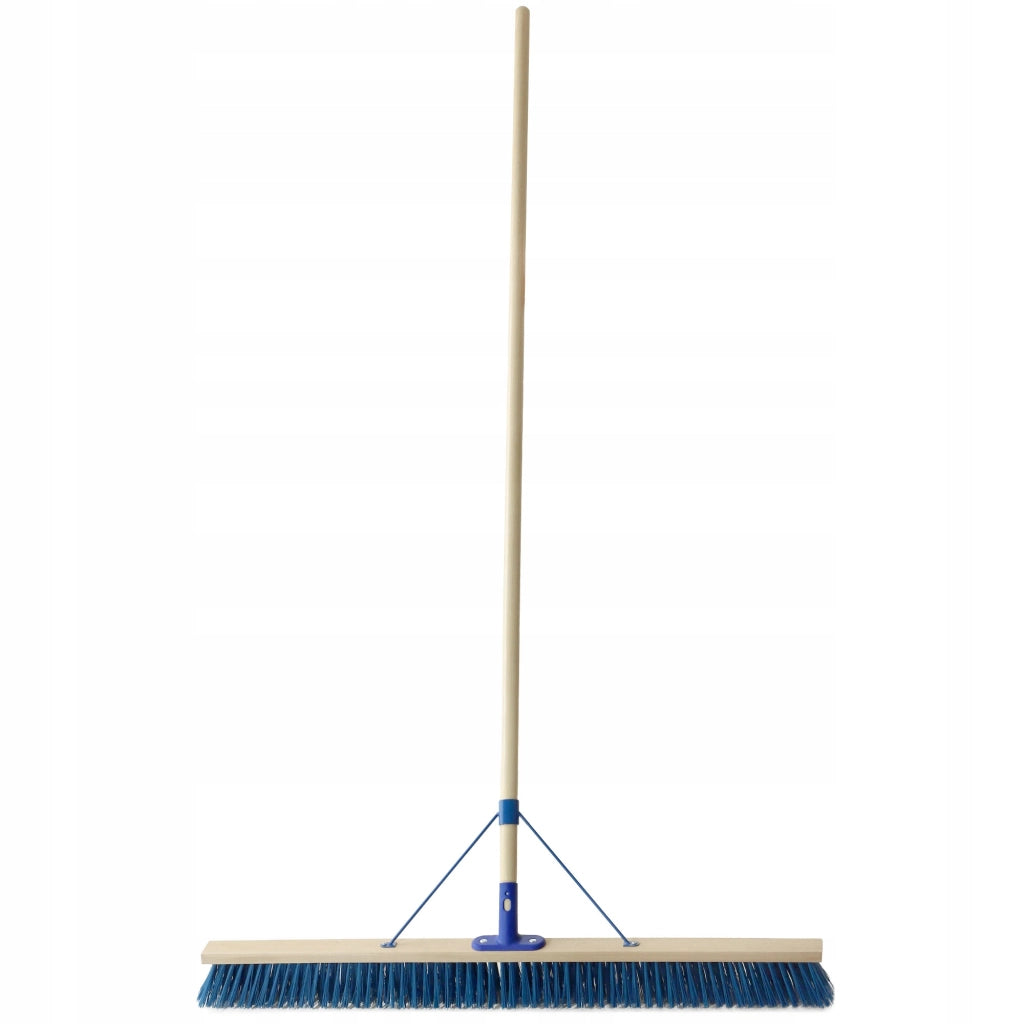 Scopa universale KADAX per strade e giardino, 100 cm, con manico.