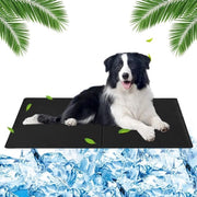 Pavimento Auto-Raffreddante per Animali - Dimensioni 65 x 50 cm - Gel Non-Toxico - Adatto per Boxe Animali - Nero