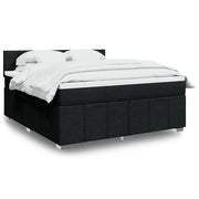Giroletto a Molle con Materasso Nero 180x200 cm in Tessuto 3289449