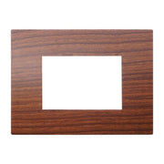Placca Plastica Serie Venus 3P Colore Radica Compatibile Con Vimar Arke