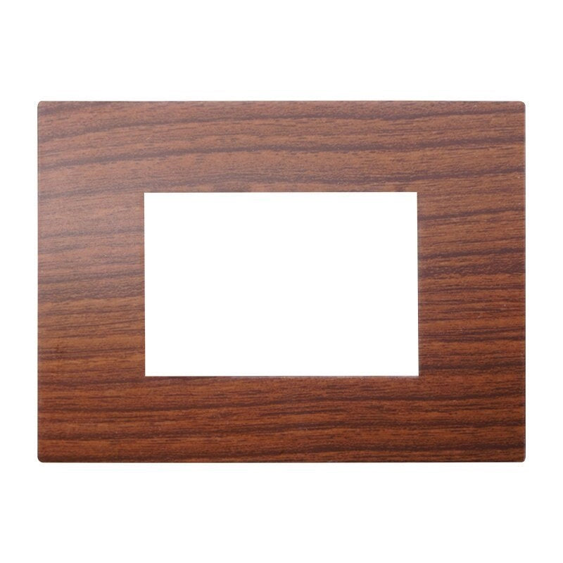 Placca Plastica Serie Venus 3P Colore Radica Compatibile Con Vimar Arke