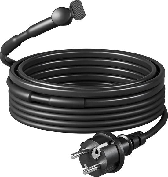 Cavo di riscaldamento 230 V con termostato, 4 m di nastro di riscaldamento con protezione contro la neve, cavo di riscaldamento 15 W/m, filo di riscaldamento IP44 impermeabile, riscaldamento a guaina, tubo di riscaldamento.