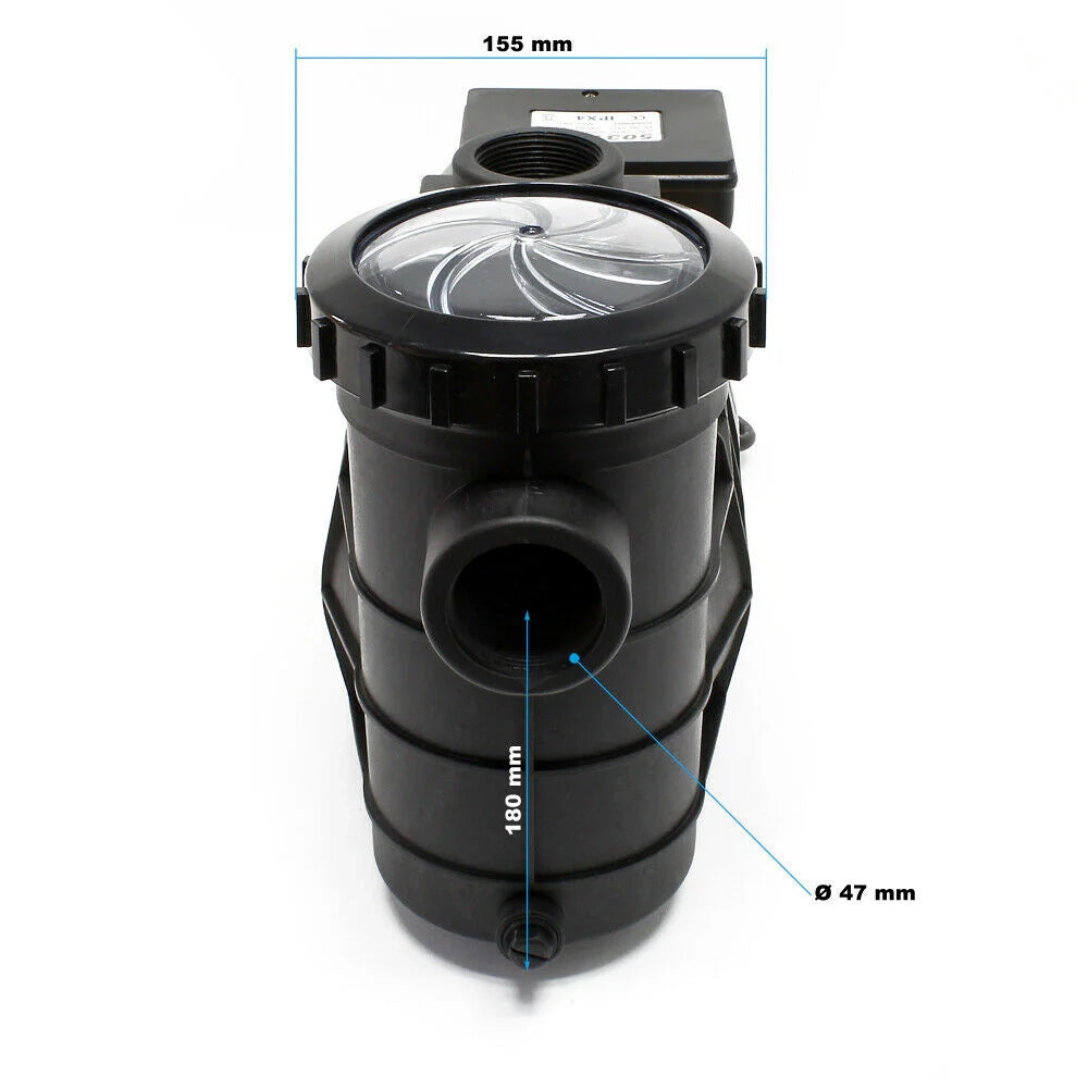 Pompa per piscina 14500l/h 750 watt pompa di filtrazione e circolazione dell'acqua 16_0001463