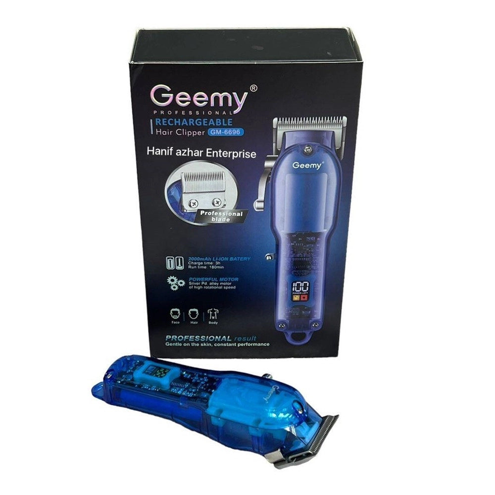 Trade Shop - Tagliacapelli Professionale Senza Fili Display Led Capelli Barba A Batteria Gm-6696 -