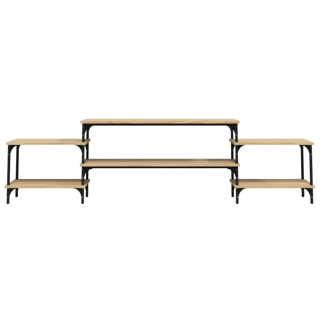 Mobile TV multimediale mensola TV credenza TV sala da pranzo soggiorno camera da letto rovere Sonoma 197 x 35 x 52 cm legno ingegnerizzato marrone 02_0027514