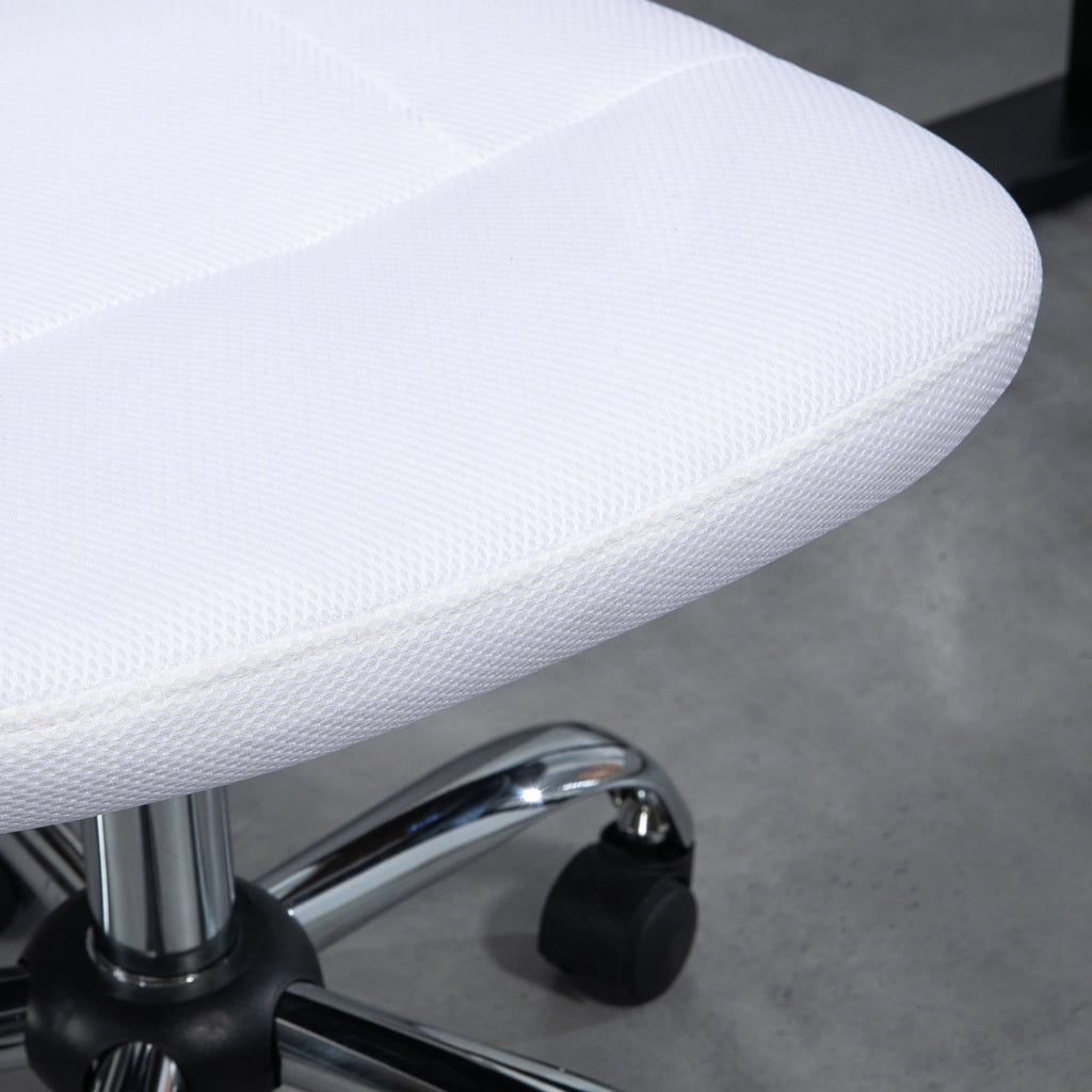 Sedia da ufficio ergonomica altezza regolabile ¨C zephmum ¨C rivestimento maglia bianco