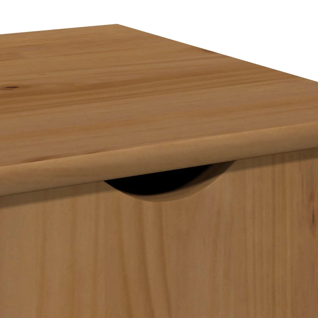Mobile con Ruote con ruota Marrone miele 34 x 39 x 65,5 cm