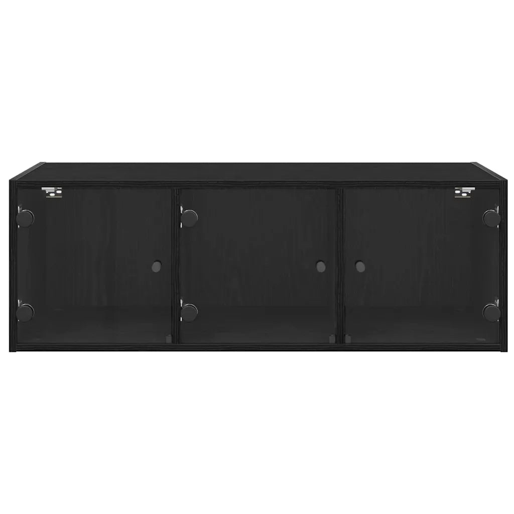Armadietto a muro Rovere Nero 102 x 37 x 35 cm
