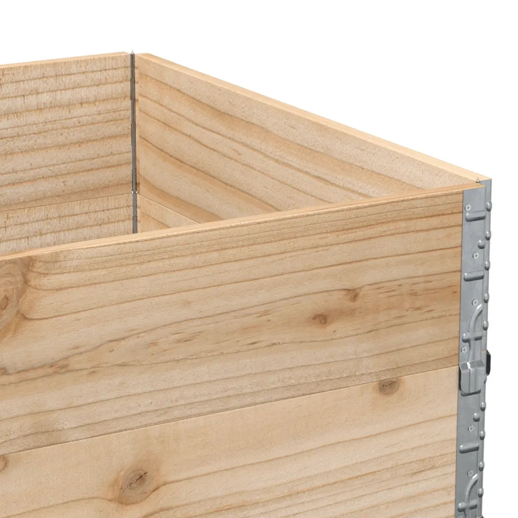 vidaXL Fioriera da Giardino Marrone 120x80 cm Legno Massello di Pino