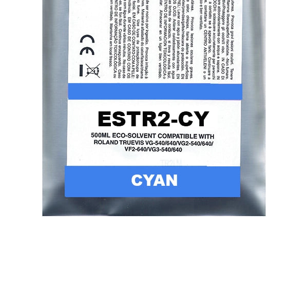 Ciano Pigment Eco-Solvent Ink Bag Compa Roland TrueVIS SG2,VG2,VF2,...
