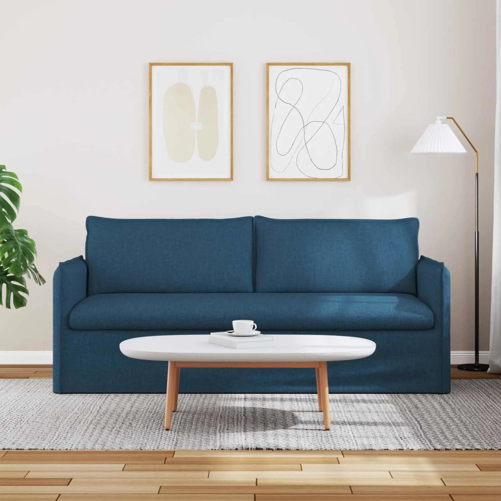 Divano Blu 196 x 82 x 85 cm Tessuto