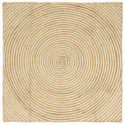 Tappeti per area Bianco 120 x 120 cm Juta