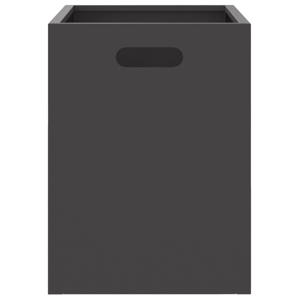 Focolare Retangolare Nero 50x30x40 cm Acciaio