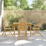 Sedie da Giardino Pieghevoli 4 pz 53x66x99 cm in BambÃ¹