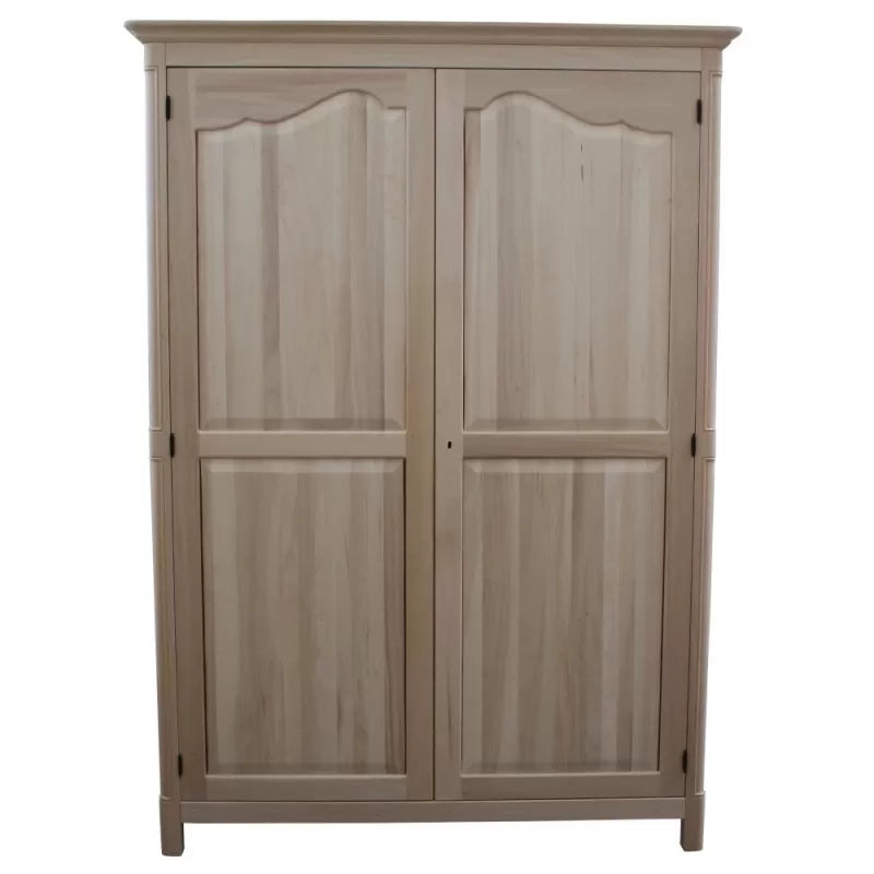 Armadio classico in legno 2 porte grezzo l.157 p.60 h.217 (3203) - Mobili 2G