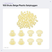 Pluggi in Silicone Ronde 100 pz - Afdichtpluggi - Pluggi Acqua Resistenti - Pluggi Antifurto per Fori di Viti - Adatti per Produzione di Mobili - Copertura per Fori