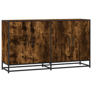 Credenza | Madia | Buffet da pranzo | Armadio da pranzo Rovere Fumo 134x35x76 cm in Truciolato