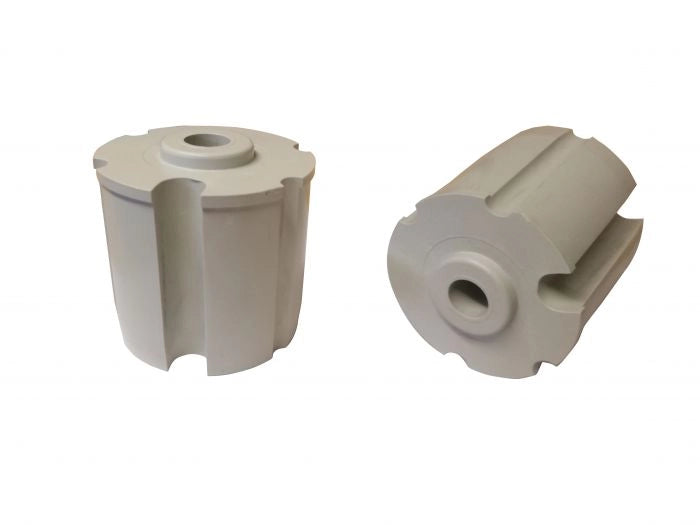 Calotta con foro per rullo tende da sole <i>(1 pezzo)</i> - Calotta per rullo da 78mm - Colore grigio 7035
