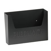 Trade Shop - Cassetta Postale Porta Pubblicita' Volantini Posta In Acciaio Colore Antracite -