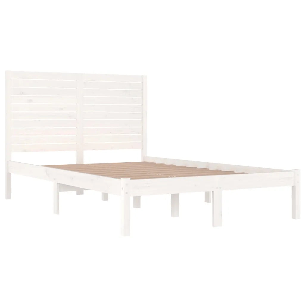 Giroletto Bianco in Legno Massello 120x190 cm Small Double 3104579