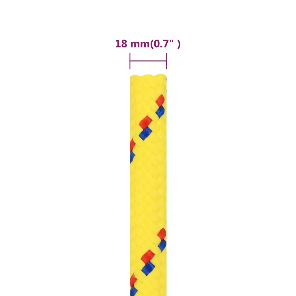 Corda | Fune per barca Gialla 18 mm 100 m in Polipropilene